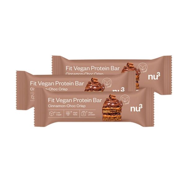 nu3 Fit Vegan Protein Bar Cinnamon-Choc Crisp