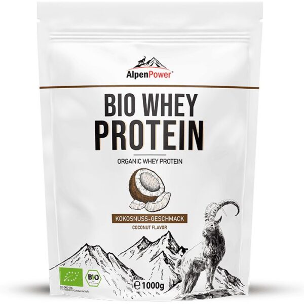 AlpenPower Bio Whey Protein- Kokosnuss